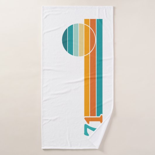 Retro Sunset 71 (Serviette de bain)