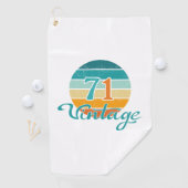 Retro Sunset 71  gestrest Golfhanddoek (Insitu)