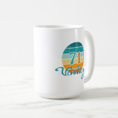 Retro Sunset 71  gestrest Koffiemok (Voorkant rechts)