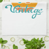 Retro Sunset 71  gestrest Theedoek (Gevouwen)