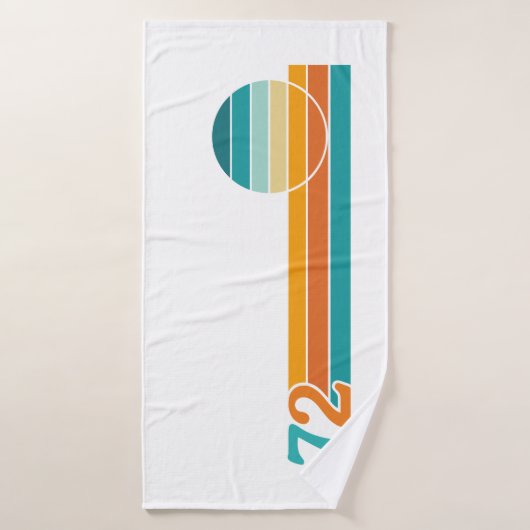 Retro Sunset 72 Badhanddoek (Badhanddoek)