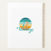 Retro Sunset 72 gestrest Planner (Achterkant)