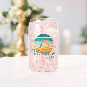 Retro Sunset 73 noodlijdend Blikvorm Glas