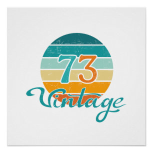 Retro Sunset 73 noodlijdend Perfect Poster