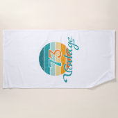 Retro Sunset 73 noodlijdend Strandlaken (Voorkant)