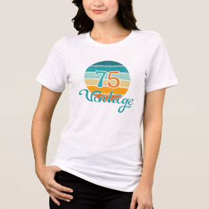 Retro Sunset 75 gestrest Tri-Blend Shirt