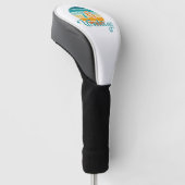 Retro Sunset 76 gestrest Golfheadcover (Schuin)