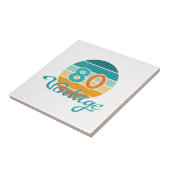 Retro Sunset 80 Vintage Distressed Tegeltje (Zijkant)