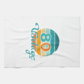 Retro Sunset 80 Vintage Distressed Theedoek (Horizontaal)