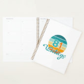 Retro Sunset 81 Vintage Distressed Planner (Display)