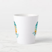 Retro Sunset 82 Vintage Distressed Latte Mok (Voorkant)