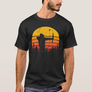 Retro Sunset aartsmeisjes Archer Bow T-shirt