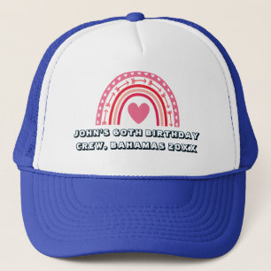 Retro Sunset Beach 60e 50e verjaardag bemanning Trucker Pet