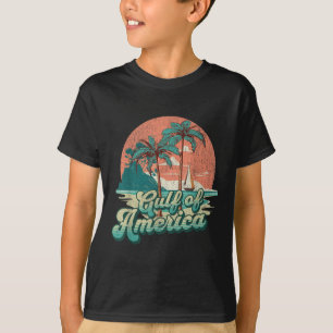 Retro Sunset Beach Vibes - Golf van Verenigde Stat T-shirt