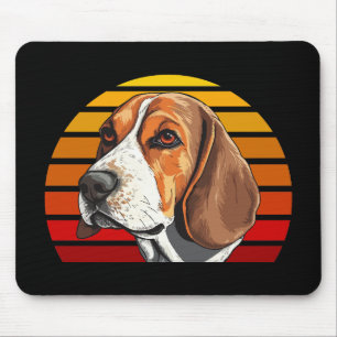 Retro Sunset Beagle Muismat