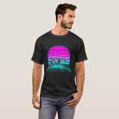 Retro Sunset Camel T-shirt (Voorkant volledig)
