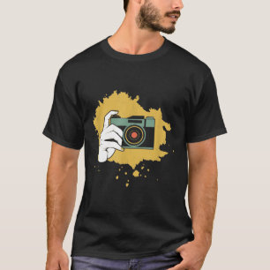 Retro Sunset Camera Fotograaf Gift Vrouwen T-shirt