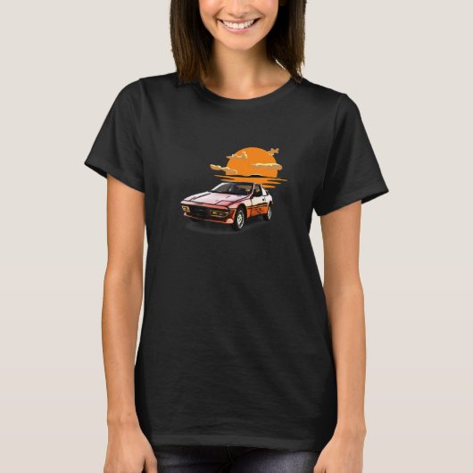 Retro  Sunset Car Tuning & Gaming T-shirt (Voorkant)