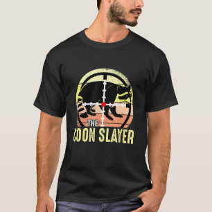 Retro Sunset Coon Slayer Hunter T-shirt