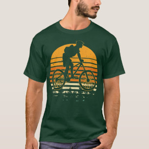 Retro Sunset Design Biker 1409 T-shirt