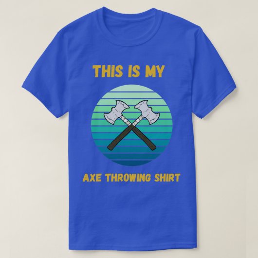Retro Sunset Dit is mijn Ax Throwing ShirtFunny We T-shirt (Design voorkant)