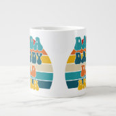 Retro Sunset Funny Dada papa Bruh Extra Grote Beker (Voorkant)