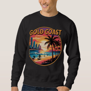 Retro Sunset Gold Coast Australië Vakanties Strand Trui