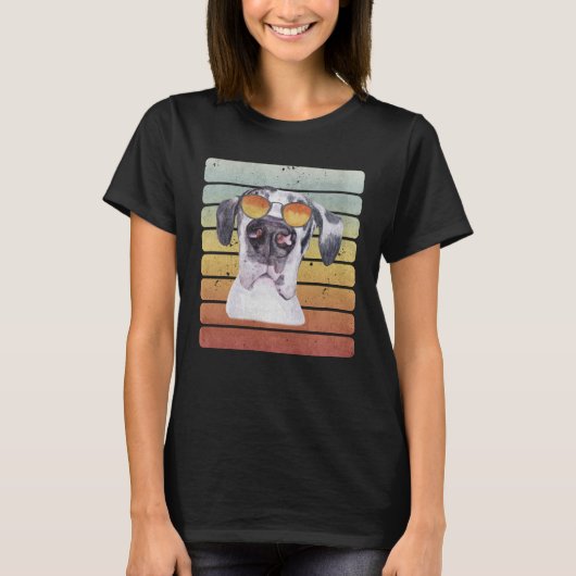 Retro Sunset Great Dane Mappa T-shirt