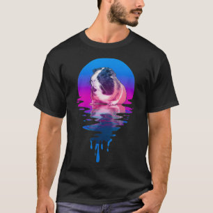 Retro Sunset Guinea Pig _1 T-shirt