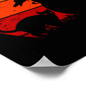 Retro Sunset Halloween Night I Poster (Hoek)