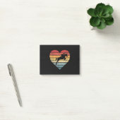 Retro Sunset Horse Lover Rider Equestrian Horseman Post-it® Notes (Kantoor)