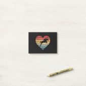 Retro Sunset Horse Lover Rider Equestrian Horseman Post-it® Notes (Op bureau)