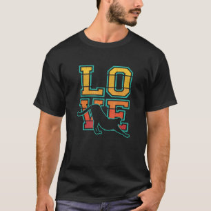 Retro Sunset I Love Cheetahs Idee for Animal T-shirt