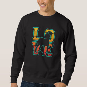 Retro Sunset I Love My Vizsla Dog Theme Design Trui