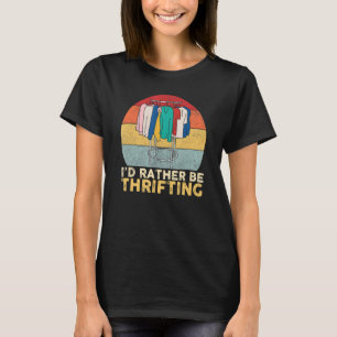 Retro Sunset, ik zou liever een geweer zijn. T-shirt