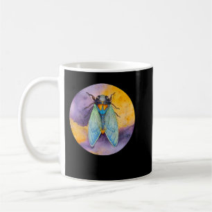 Retro Sunset Insect Kleurrijke Cicada Koffiemok