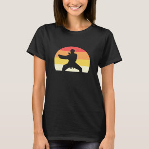 Retro Sunset Karate  Taekwondo T-shirt