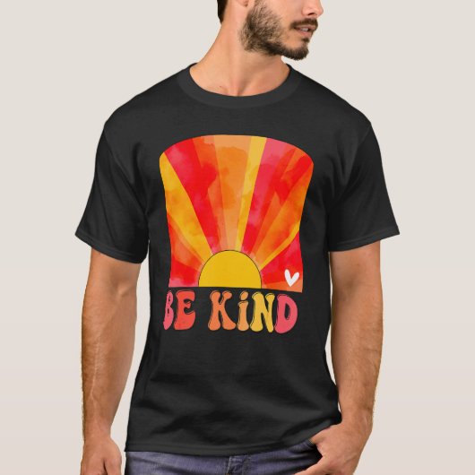 Retro Sunset-kleuren zijn een soort Groovy-Inspire T-shirt (Voorkant)