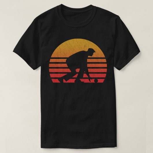 Retro Sunset Lawn Bowling 1278 T-shirt (Design voorkant)