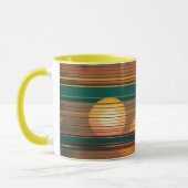 Retro Sunset Lines Aesthetic Combo Coffee Mug Mok (Links)
