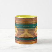 Retro Sunset Lines Aesthetic Combo Coffee Mug Mok (Midden)