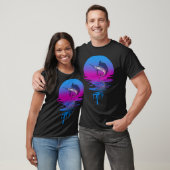 Retro Sunset Marlin T-shirt (Unisex)