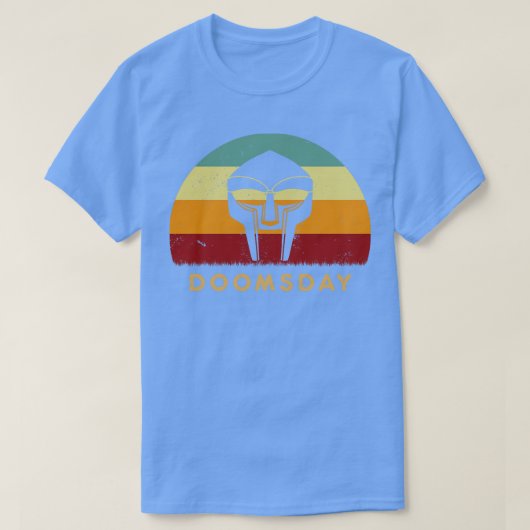 Retro Sunset MF Doom Doomsday T-shirt (Design voorkant)