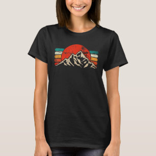 Retro Sunset Mountain Biking Mtb Cyclist T-shirt