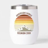 Retro Sunset Mountain Family Reunion Keepsaké (Avant)