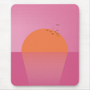 Retro Sunset Muismat