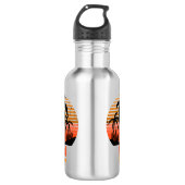 Retro Sunset - Niet vandaag Waterfles (Voorkant)