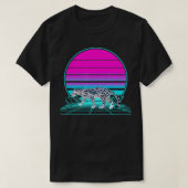 Retro Sunset Ocelot T-shirt (Design voorkant)