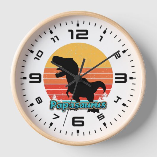 Retro Sunset Papasaurus (Voorkant)