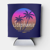 Retro sunset Personated Blikjeskoeler (Voorkant)